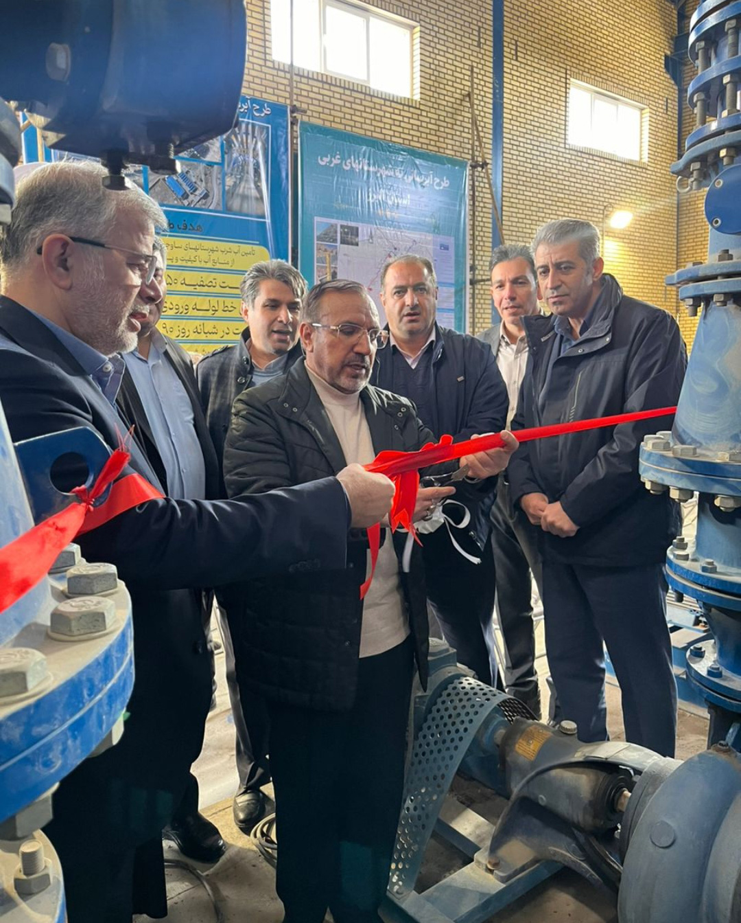 آغاز رسمی آبرسانی به شهرستان‌های غرب البرز از سد طالقان؛ مدول دوم تصفیه‌خانه مهستان افتتاح شد