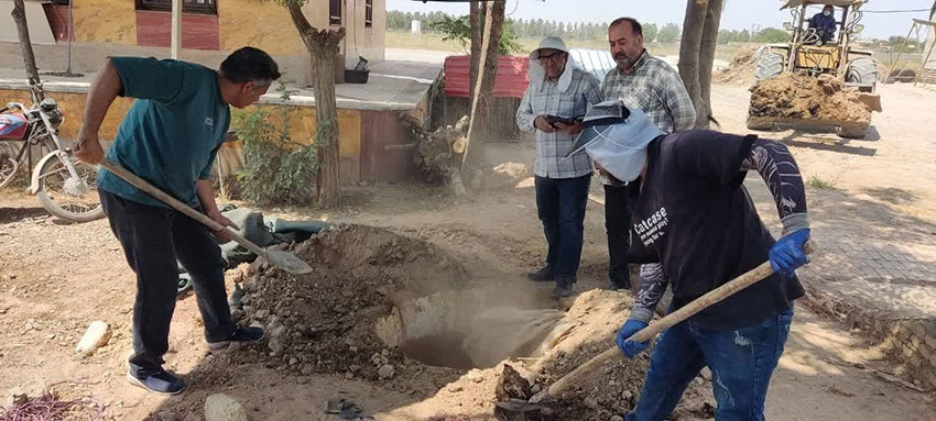 ۱۵۹ حلقه چاه غیرمجاز در نیمه نخست سال ۱۴۰۵ در نظرآباد مسدود شد